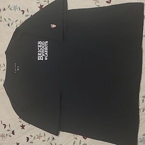 Bricks & Wood Black Tee with White Logo